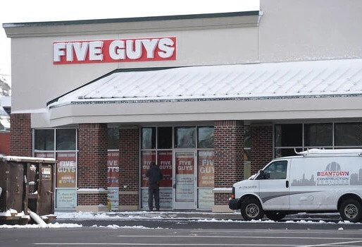 Five Guys Restaurant Front