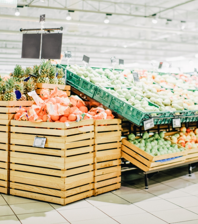 Grocery Store Fruit Shopping