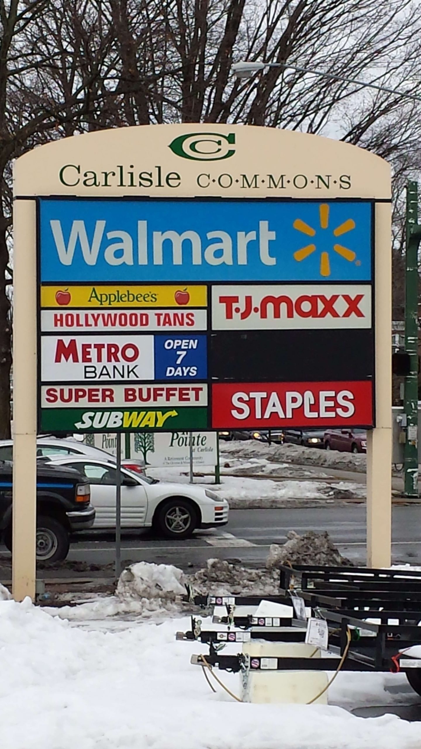 Carlisle Pylon Sign at Main Entrance