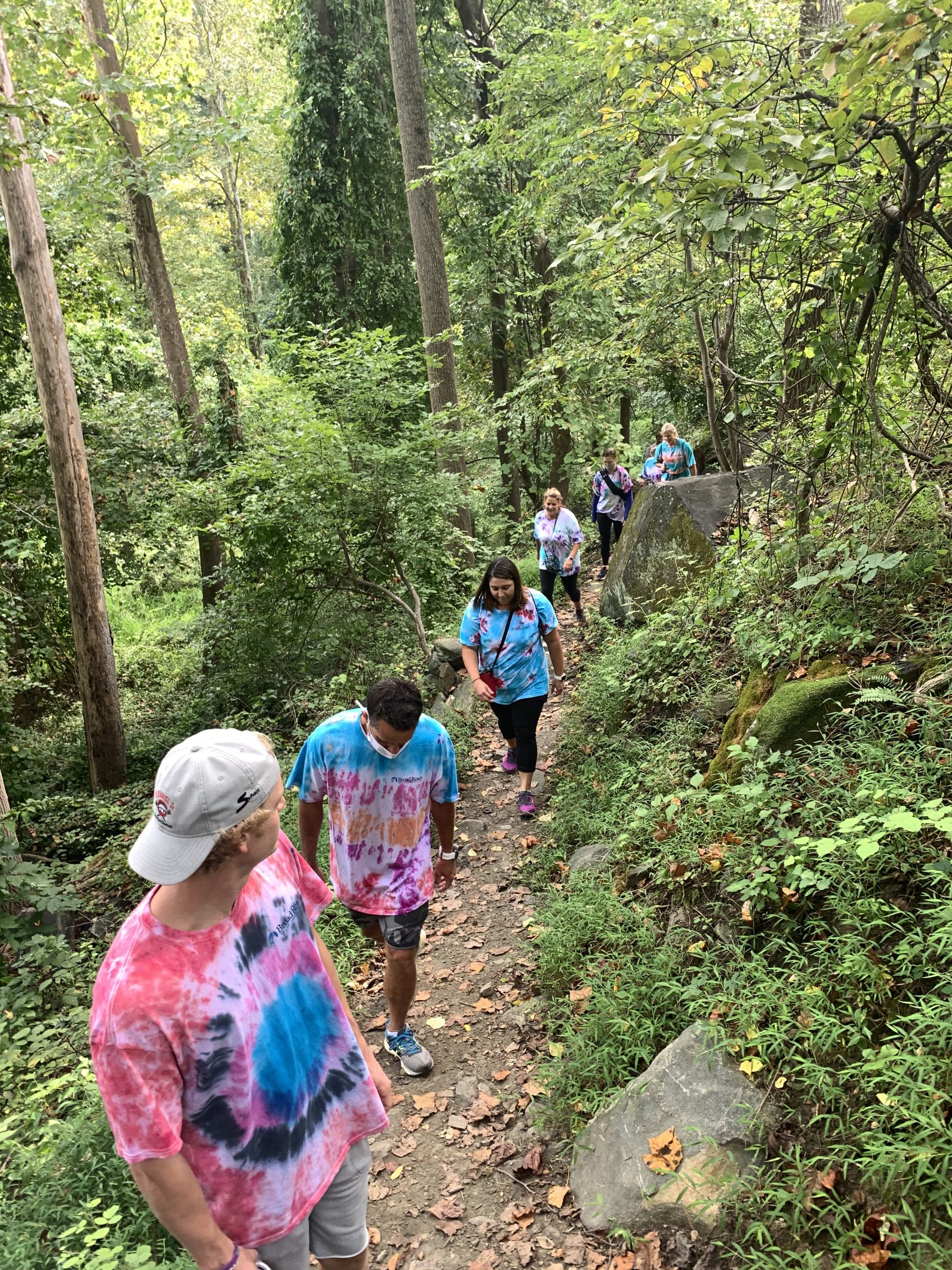 Hikers on a Trail