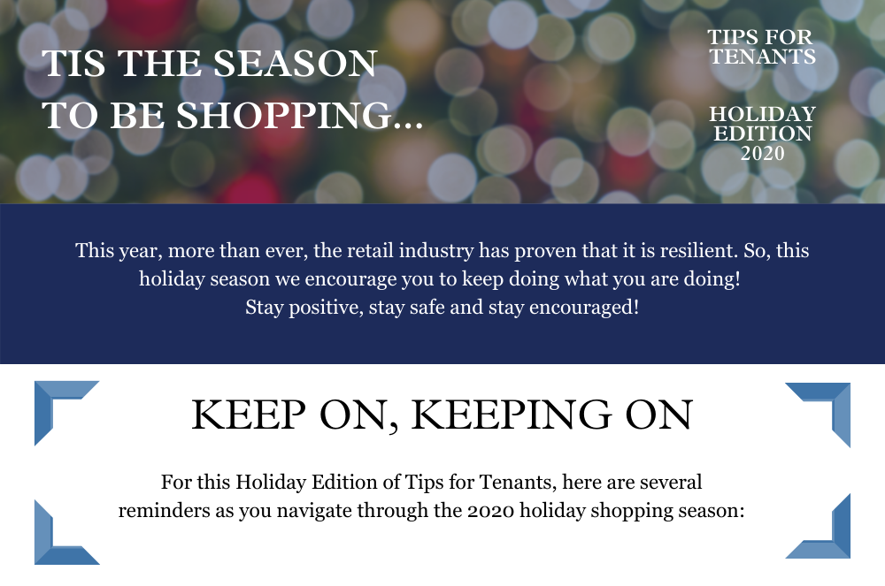 Holiday Season Tips for Tenants