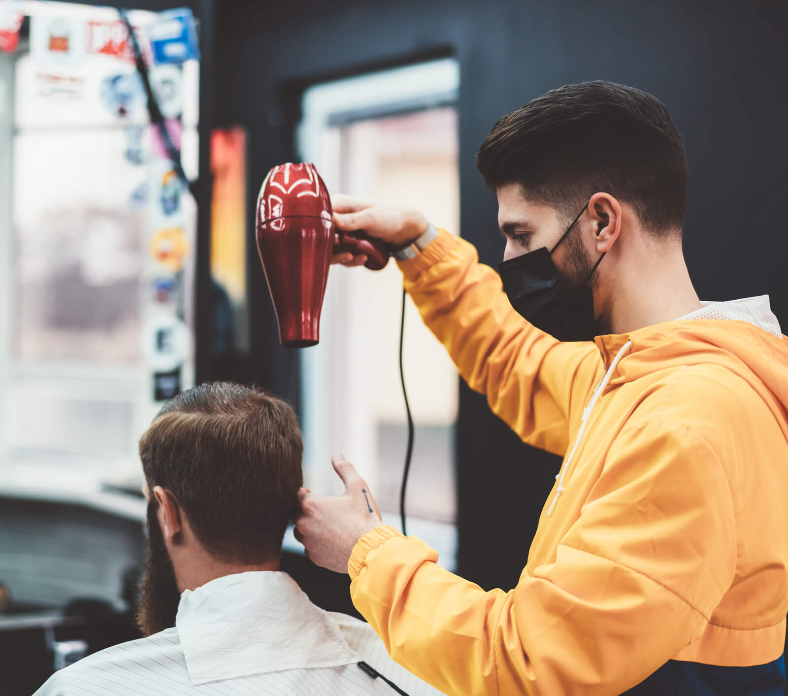 Barber with a Client