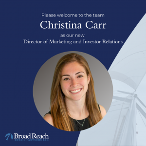 Christina Carr Joins the Broad Reach Crew!