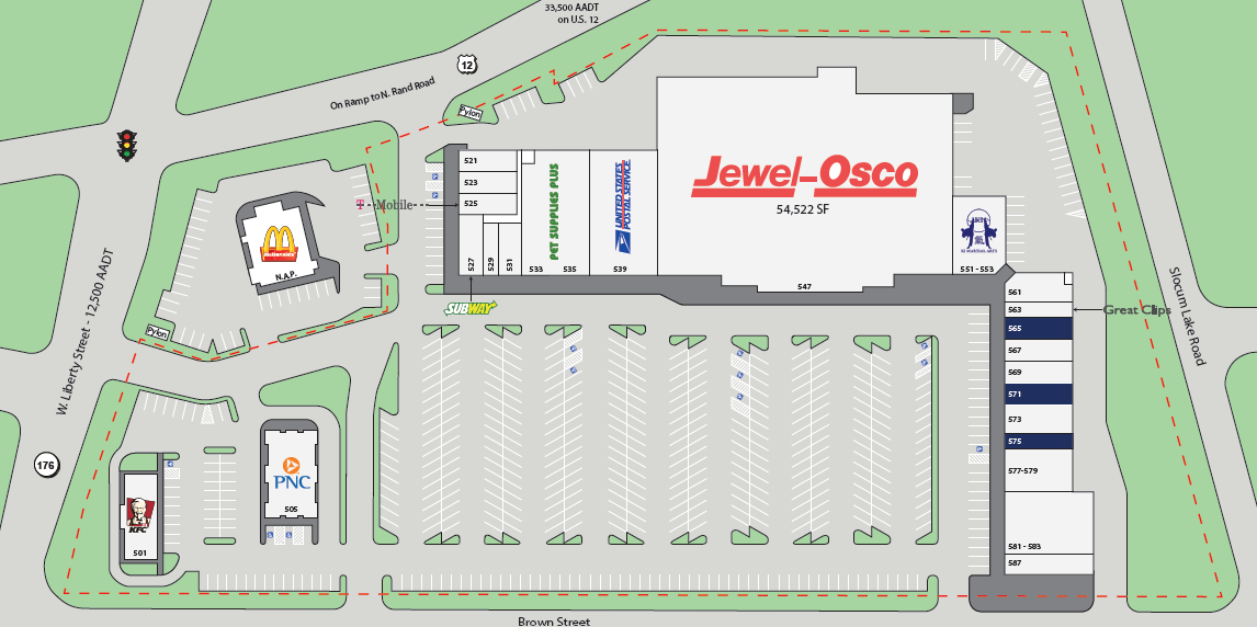 Site plan of Liberty Square at sale