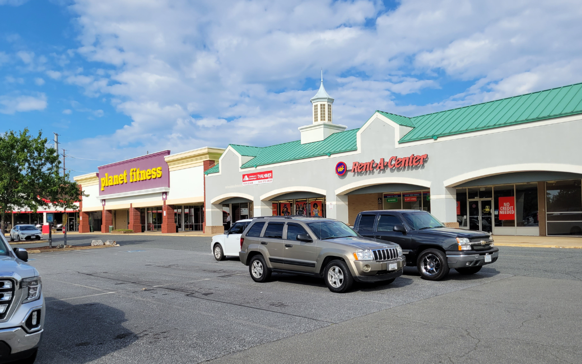 View of shops at Eagle Village