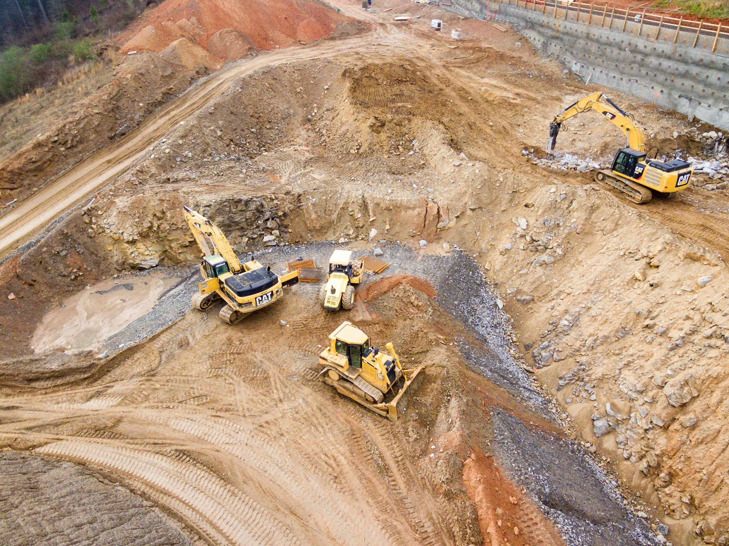 Broad Reach Development ground-up retail construction site